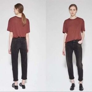 Acne Studios Jeans Womens 27 (Actual 26x24) Black Row Straight Leg Ankle Denim